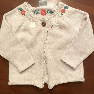 Hanna Andersson cream cardigan